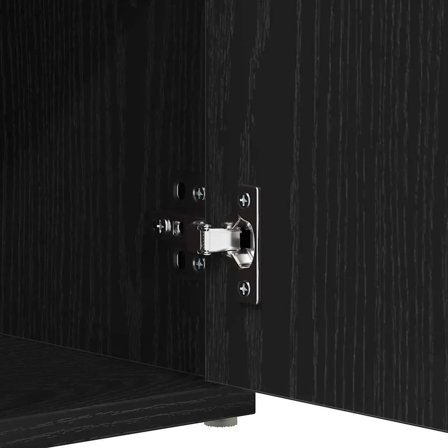 Banc de rangement Chêne noir 102 x 32 x 50 cm Bois d'ingénierie - 10