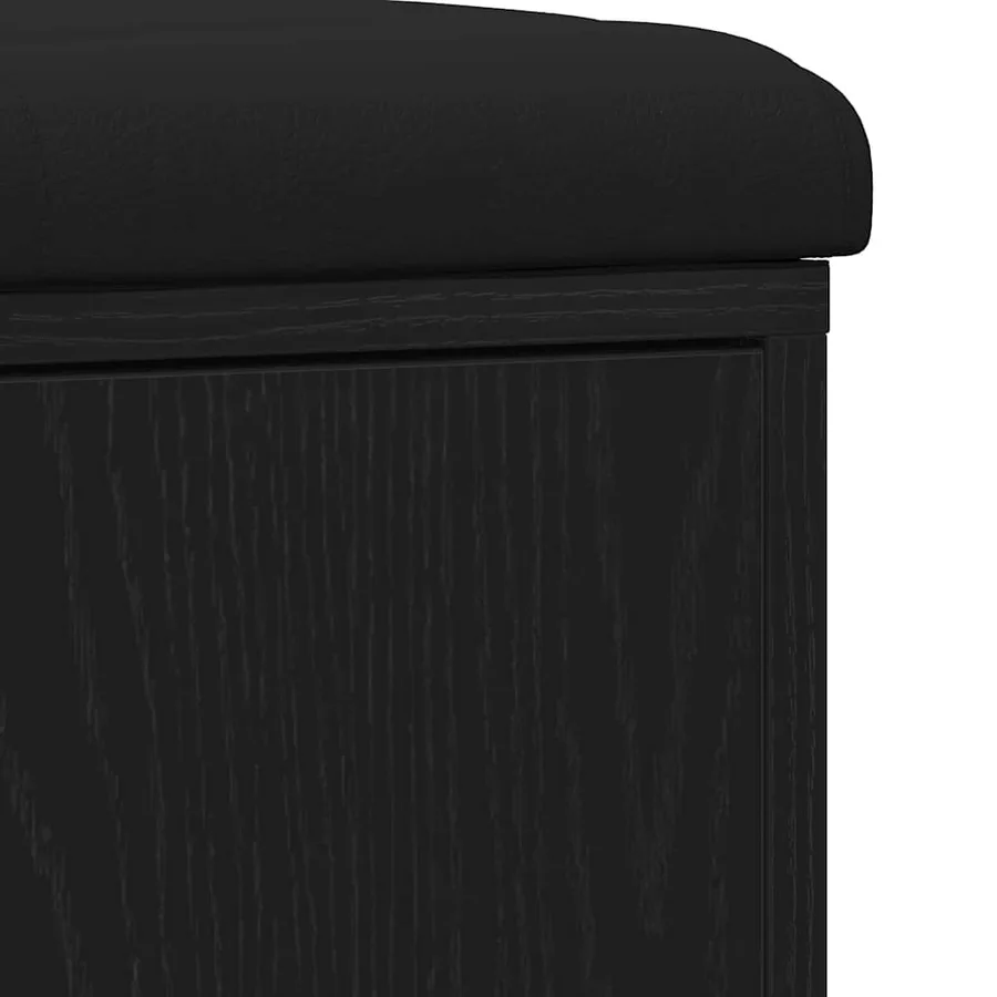 Banc de rangement Chêne noir 102 x 32 x 50 cm Bois d'ingénierie - 9