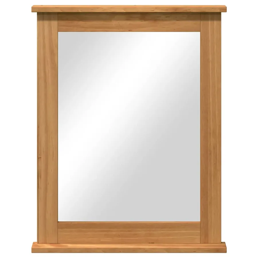 Miroir VIGO Marron miel 55,5 x 5 x 70 cm Bois de pin massif - 4