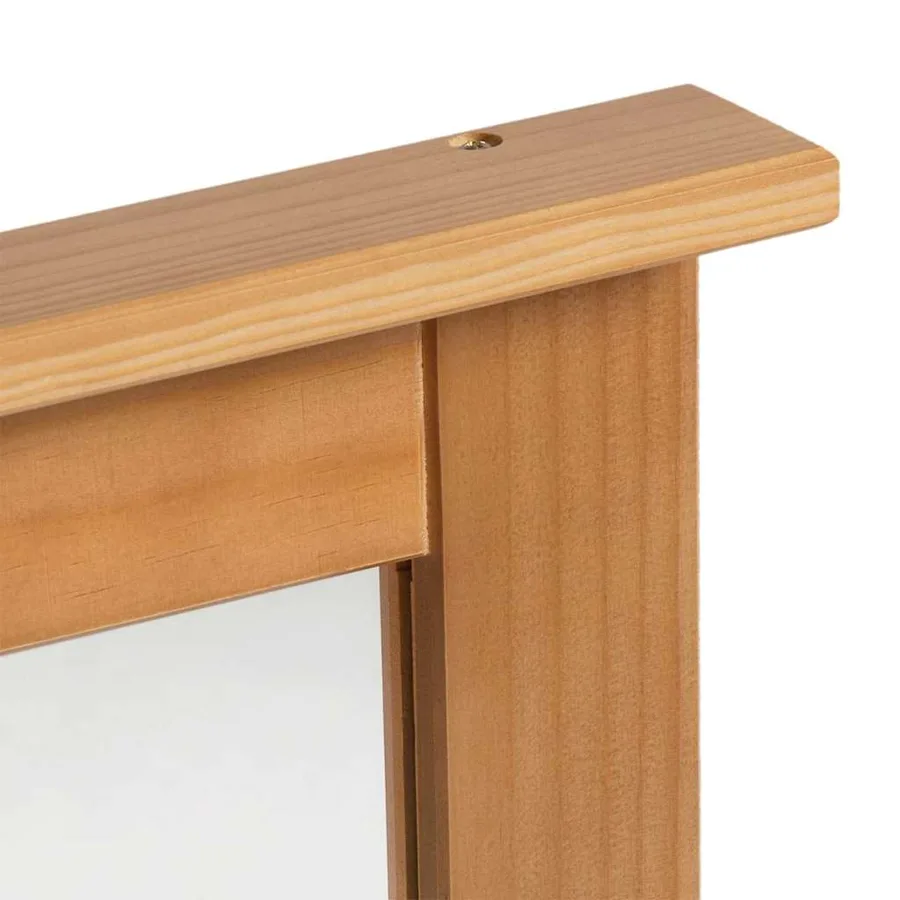 Miroir VIGO Marron miel 55,5 x 5 x 70 cm Bois de pin massif - 7