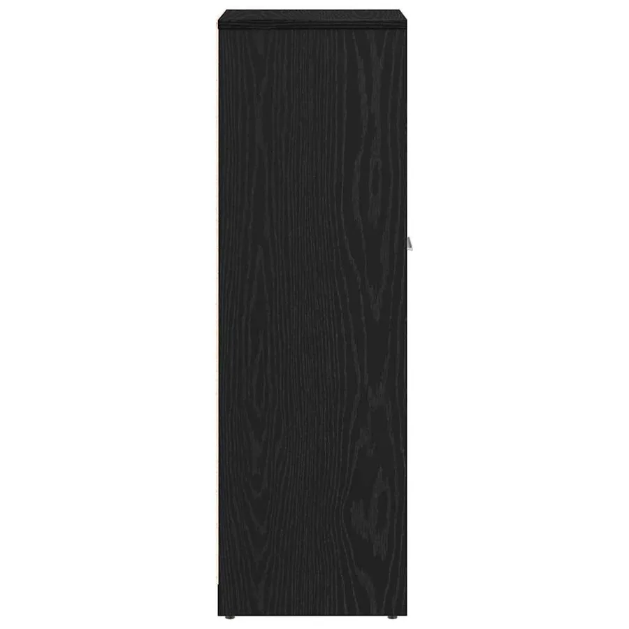 Meuble de salle de bain en chêne noir 30x30x95 cm bois d'ingénierie - 7