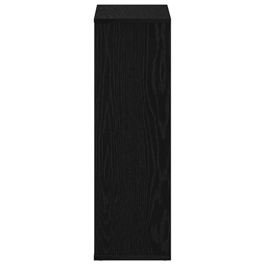 Bibliothèque en chêne noir 50 x 25 x 80 cm bois d'ingénierie - 6