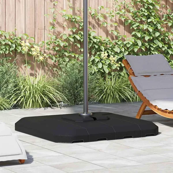 Base de parasol à bras déporté Noir 98 x 98 x 98 cm