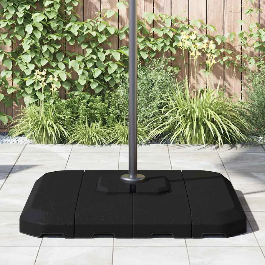 Base de parasol à bras déporté Noir 98 x 98 x 98 cm - 4