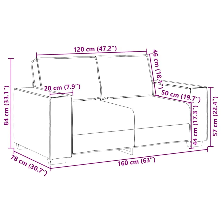 Ensemble de canapés 3 pcs avec coussins Gris foncé Velours - 13