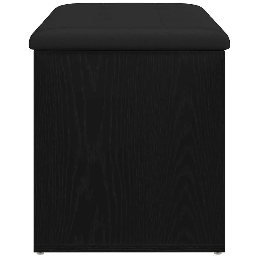 Banc de rangement Chêne noir 82 x 42 x 45 cm Bois d'ingénierie - 7