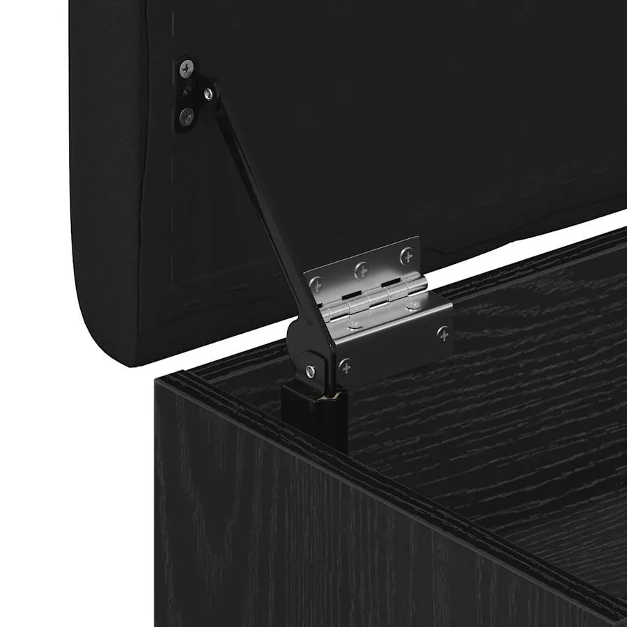 Banc de rangement Chêne noir 82 x 42 x 45 cm Bois d'ingénierie - 9