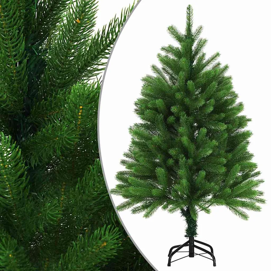 Arbre de Noël artificiel pré-éclairé et boules 120 cm vert - 2