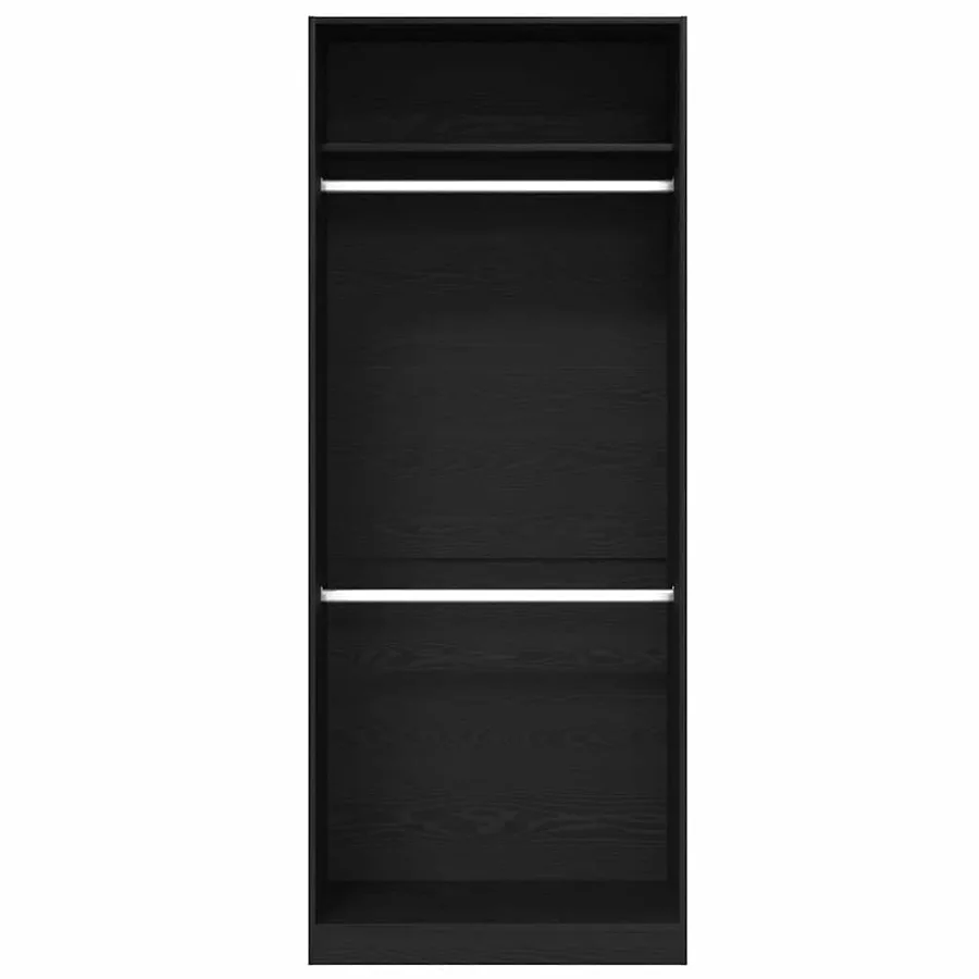 Armoire Chêne noir 80 x 50 x 200 cm Bois d'ingénierie - 6