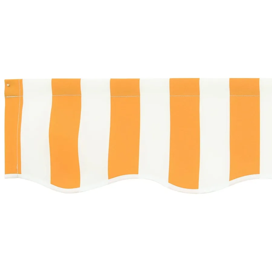 Toile de rechange pour auvent Jaune et blanc 4 x 2 m Polyester - 6