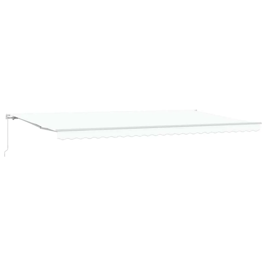 Auvent rétractable Blanc 600 × 300 cm Polyester et Aluminium - 2