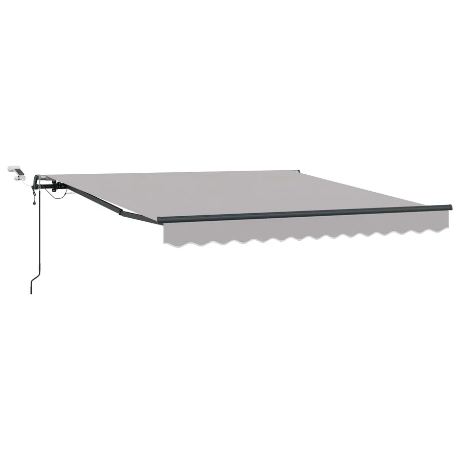 Auvent rétractable Gris clair 300 x 250 cm Polyester - 2