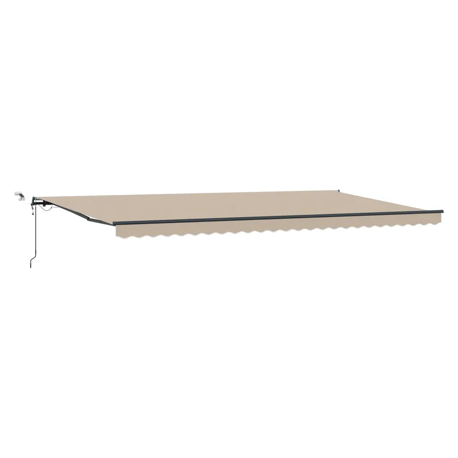 Auvent rétractable Beige 600 × 350 cm Polyester - 2