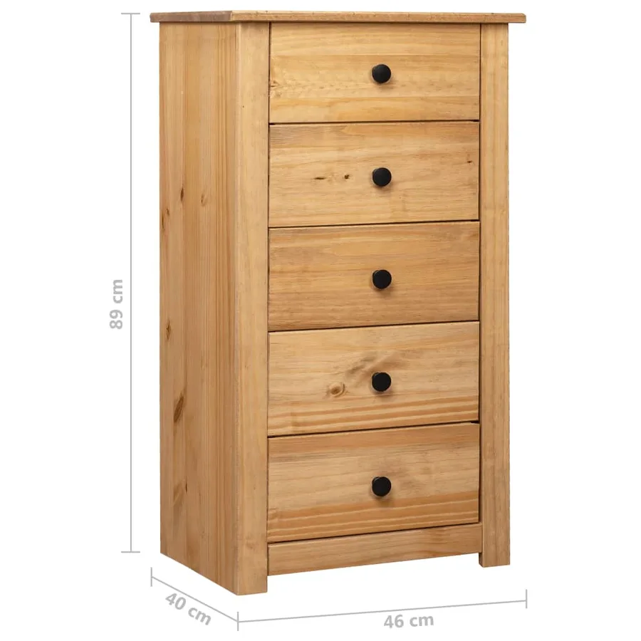 Buffet 46x40x89 cm Pin Gamme Panama - 9