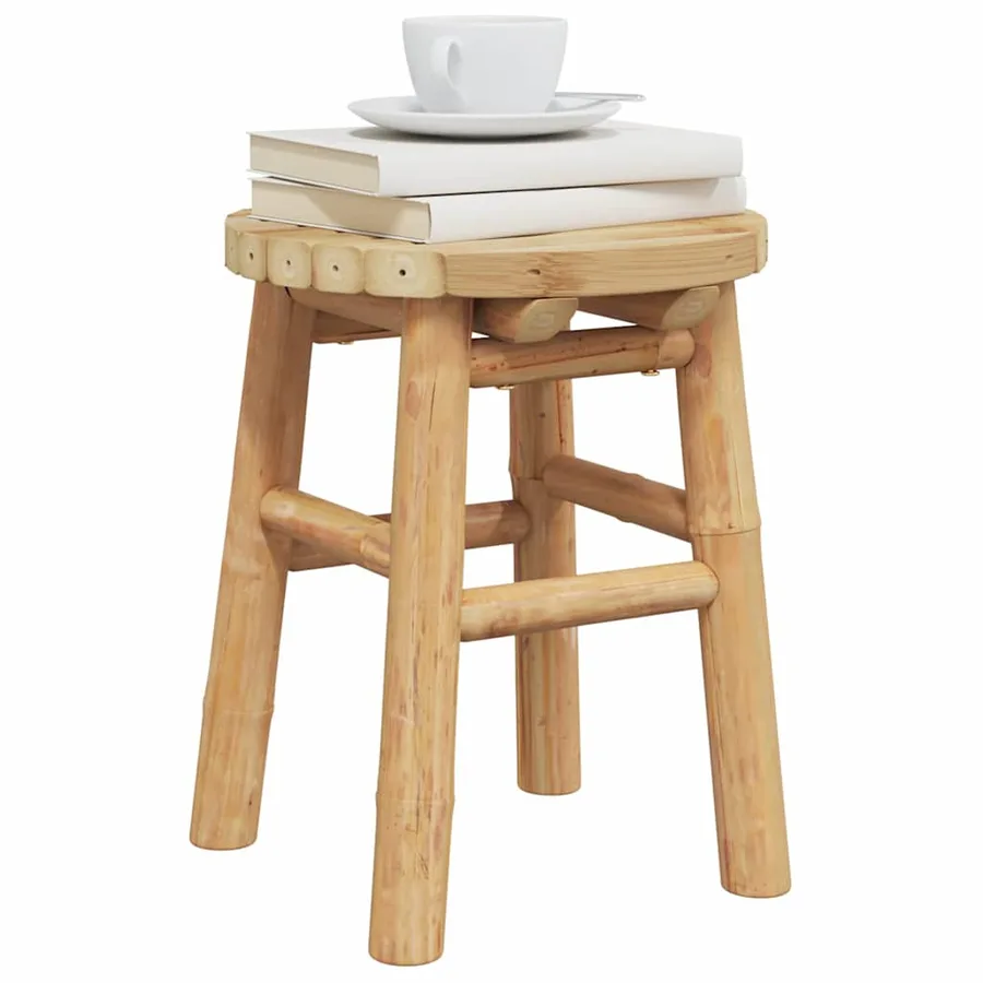 Tabouret Bambou naturel 30 x 30 x 36 cm Bambou - 3