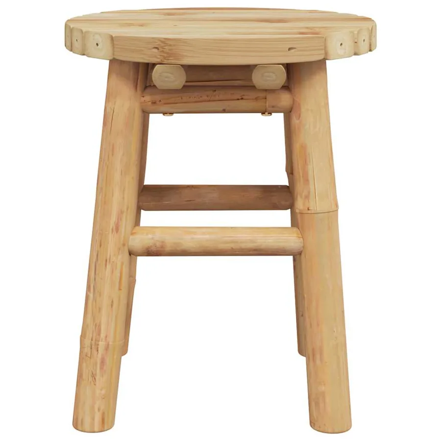 Tabouret Bambou naturel 30 x 30 x 36 cm Bambou - 6