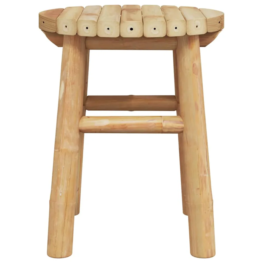 Tabouret Bambou naturel 30 x 30 x 36 cm Bambou - 7