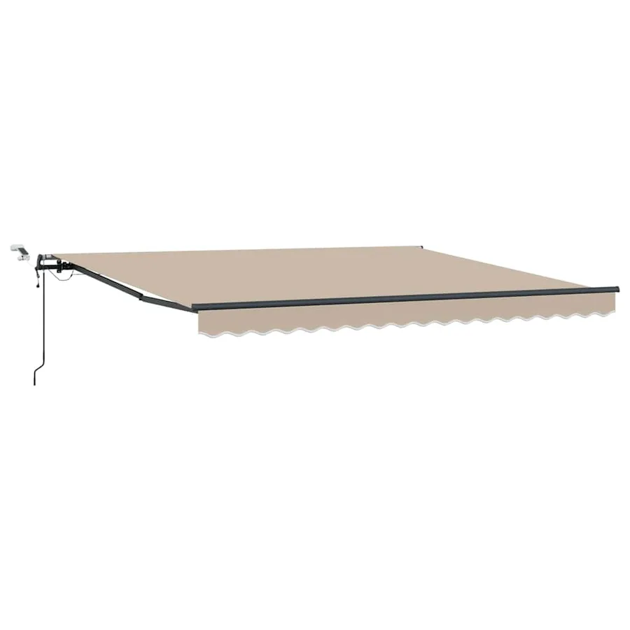 Auvent rétractable Beige 400 × 350 cm Polyester - 2