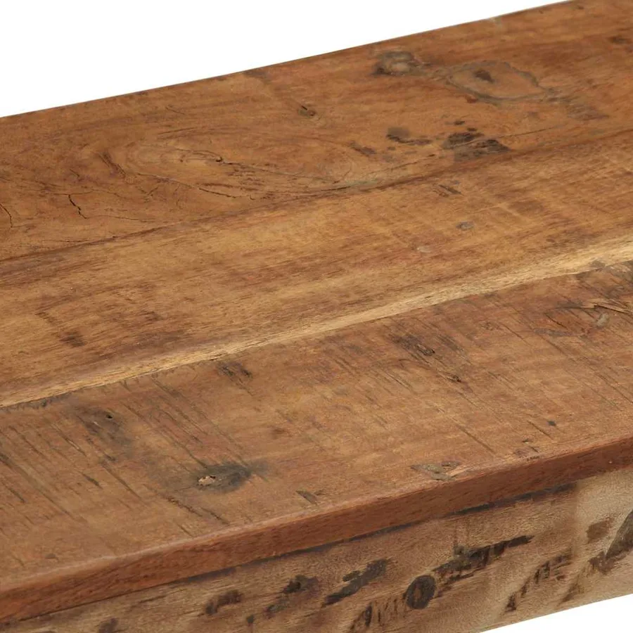 banc Naturel 110 x 35 x 46 cm Bois ancien récupéré - 8