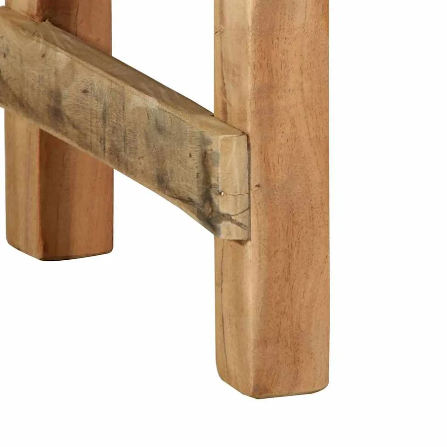 banc Naturel 110 x 35 x 46 cm Bois ancien récupéré - 9
