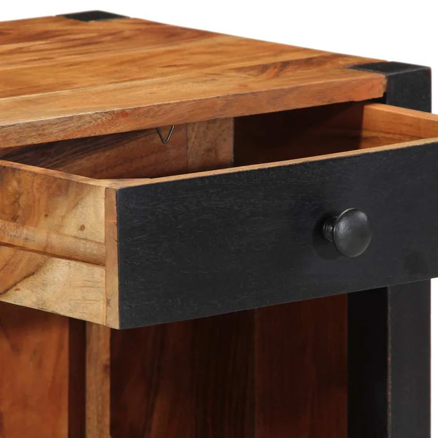 Cabinet de chevet 2 pcs Marron 40 x 35 x 50 cm - 10