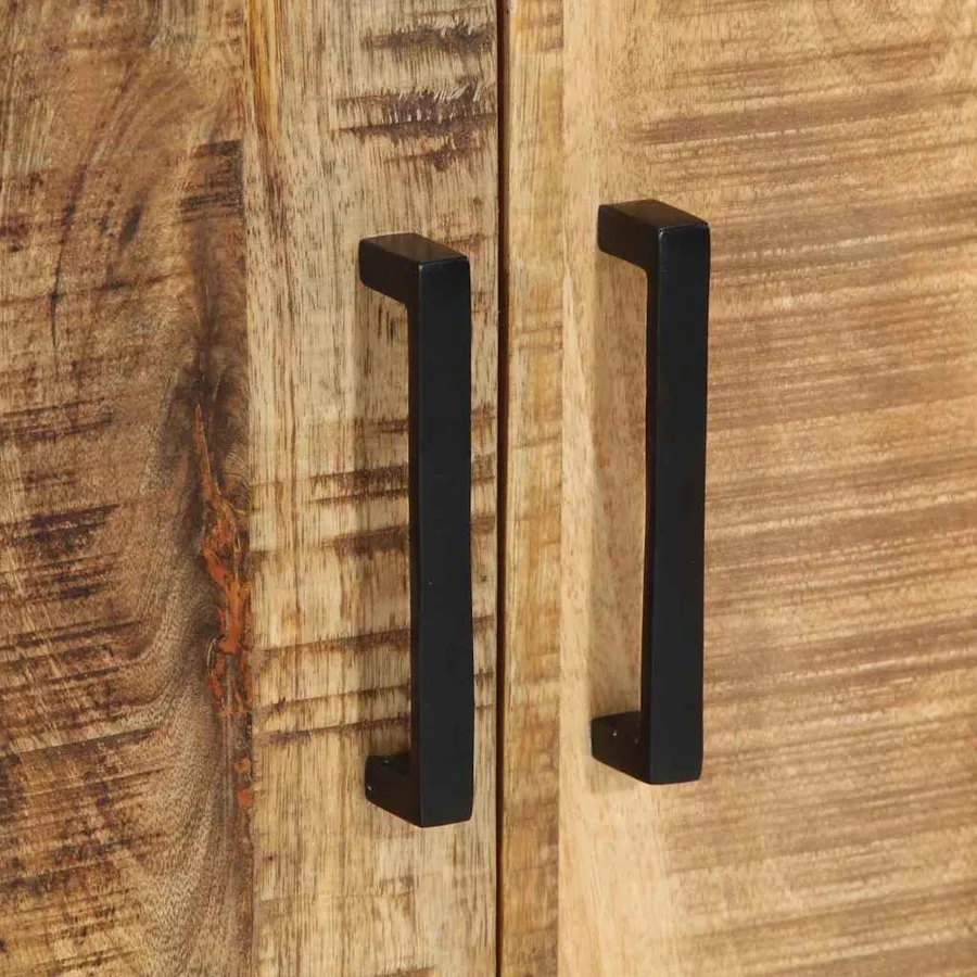 Cabinet de chevet 2 pcs Marron et Noir 50 x 30 x 45 cm - 10