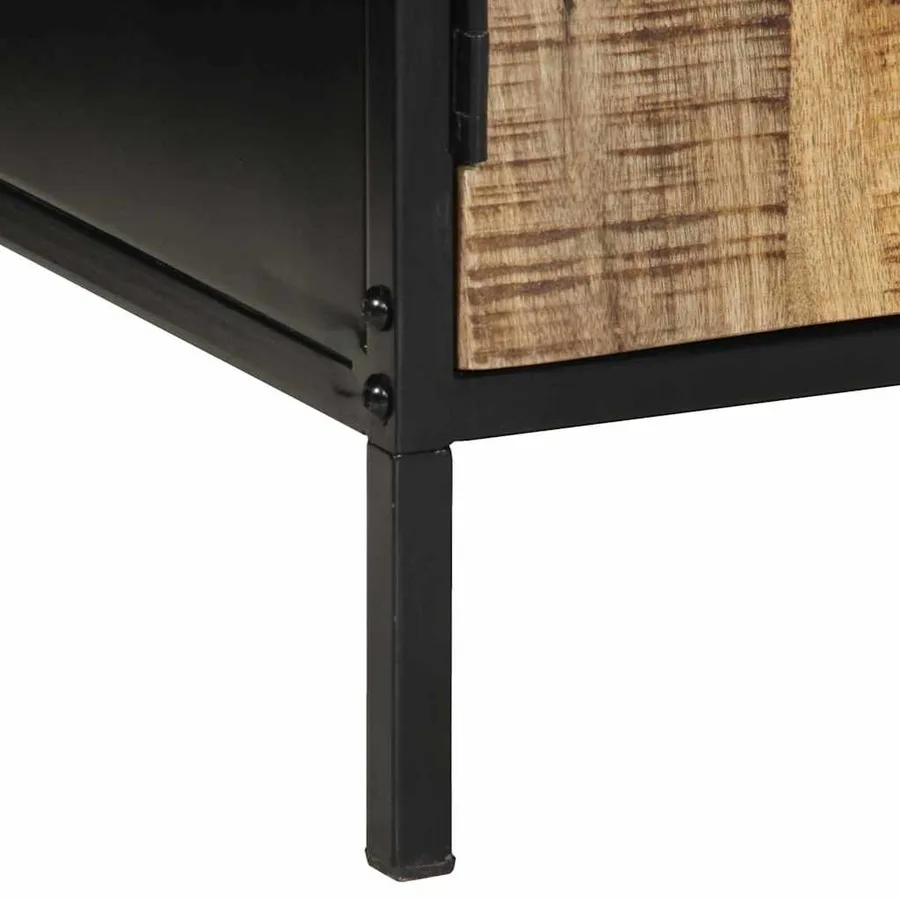 Cabinet de chevet 2 pcs Marron et Noir 50 x 30 x 45 cm - 11