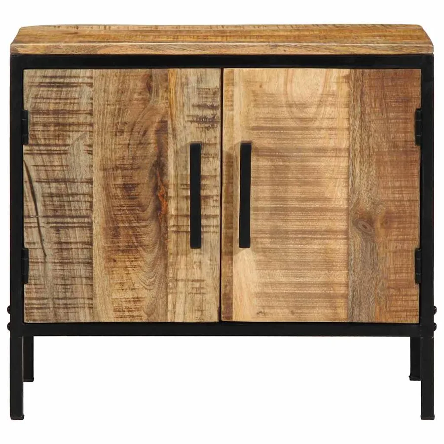 Cabinet de chevet 2 pcs Marron et Noir 50 x 30 x 45 cm - 6