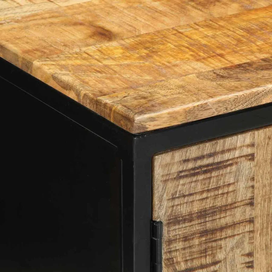 Cabinet de chevet 2 pcs Marron et Noir 50 x 30 x 45 cm - 9