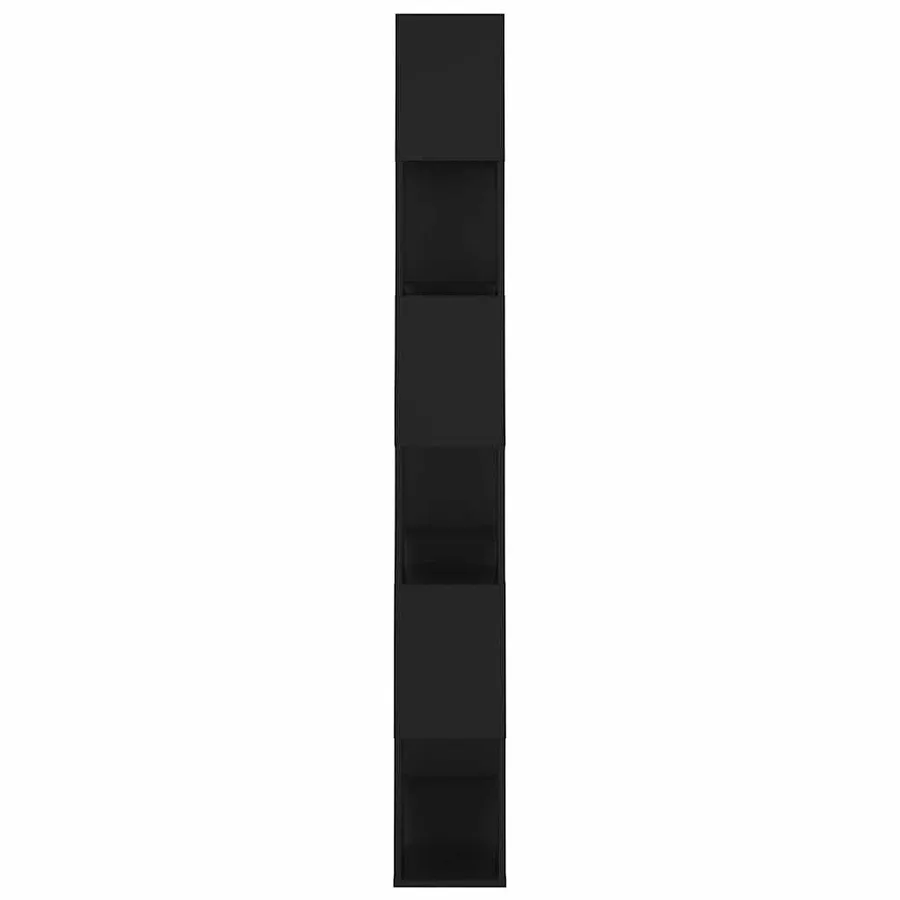 Bibliothèque/Séparateur de pièce Noir Bois d'ingénierie - 4