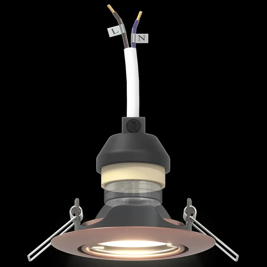 Projecteur 6 pcs Cuivre 9 x 9 x 2,5 cm Métal - 11