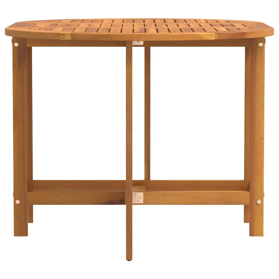Table de Jardin Marron 110 x 60 x 72 cm Bois d'Acacia Massif - 4