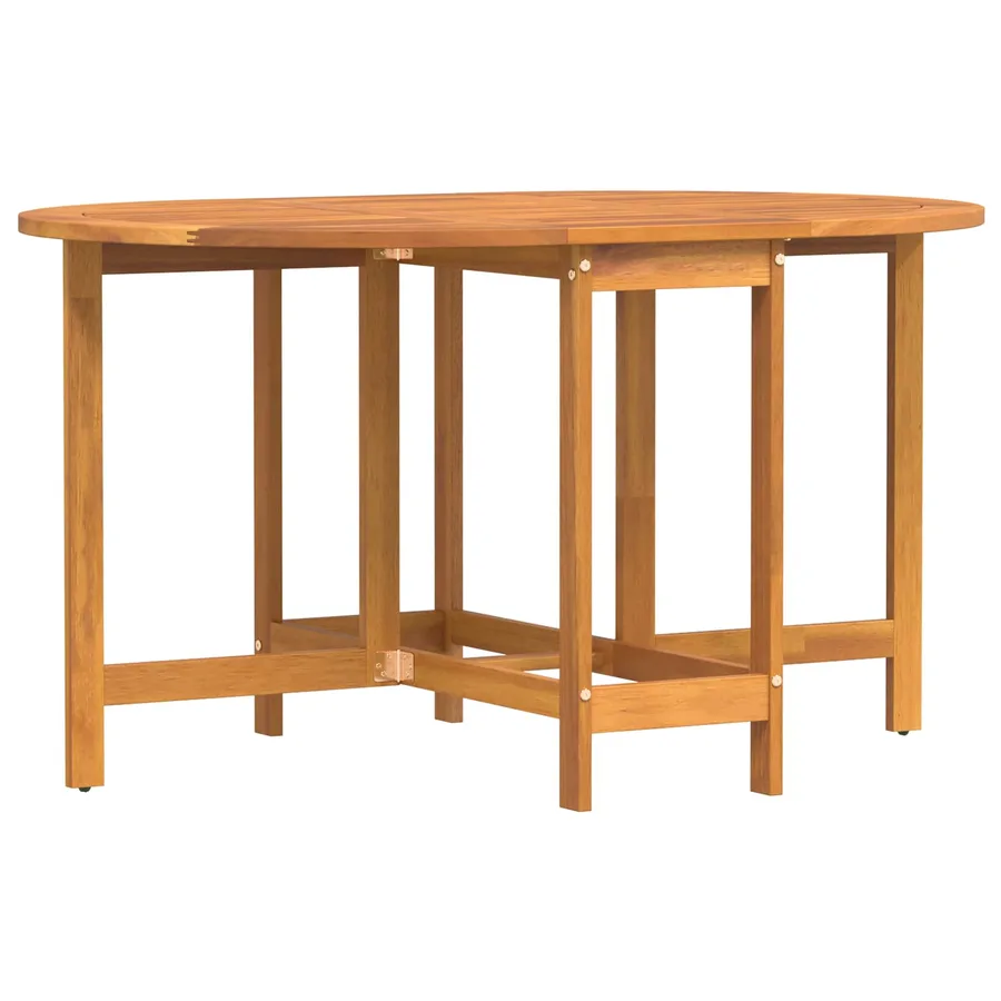 Table de Jardin Marron 110 x 60 x 72 cm Bois d'Acacia Massif - 5