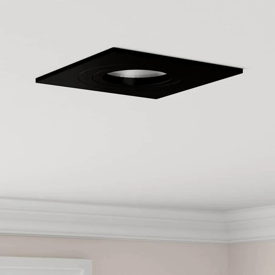 Projecteur 6 pcs Noir 9 x 9 x 2 cm Aluminium