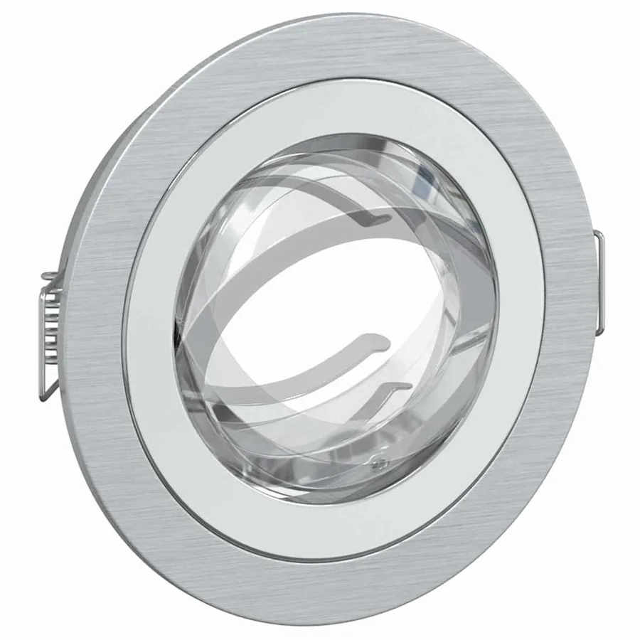 Projecteur 6 pcs Argenté 9 x 9 x 2 cm Aluminium - 12