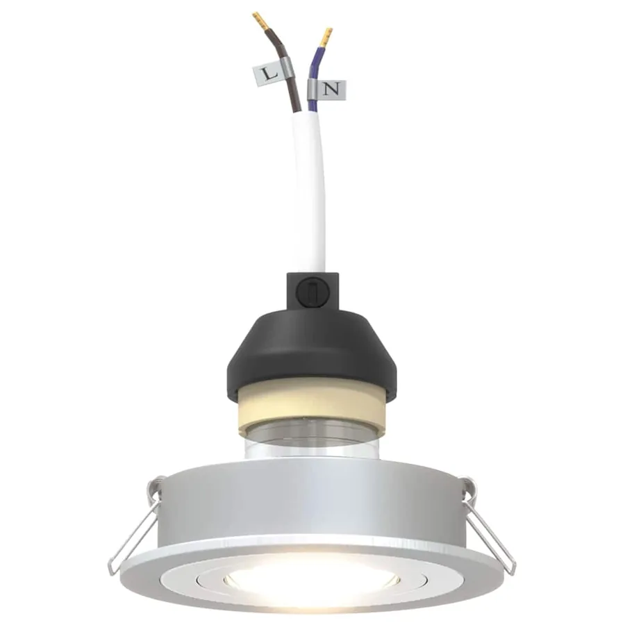 Projecteur 6 pcs Argenté 9 x 9 x 2 cm Aluminium - 8