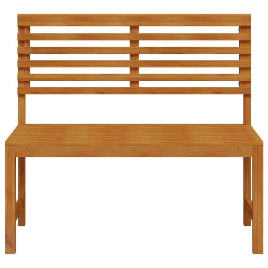 Chaise de jardin Marron 100 x 50 x 91cm Bois d'acacia massif - 2