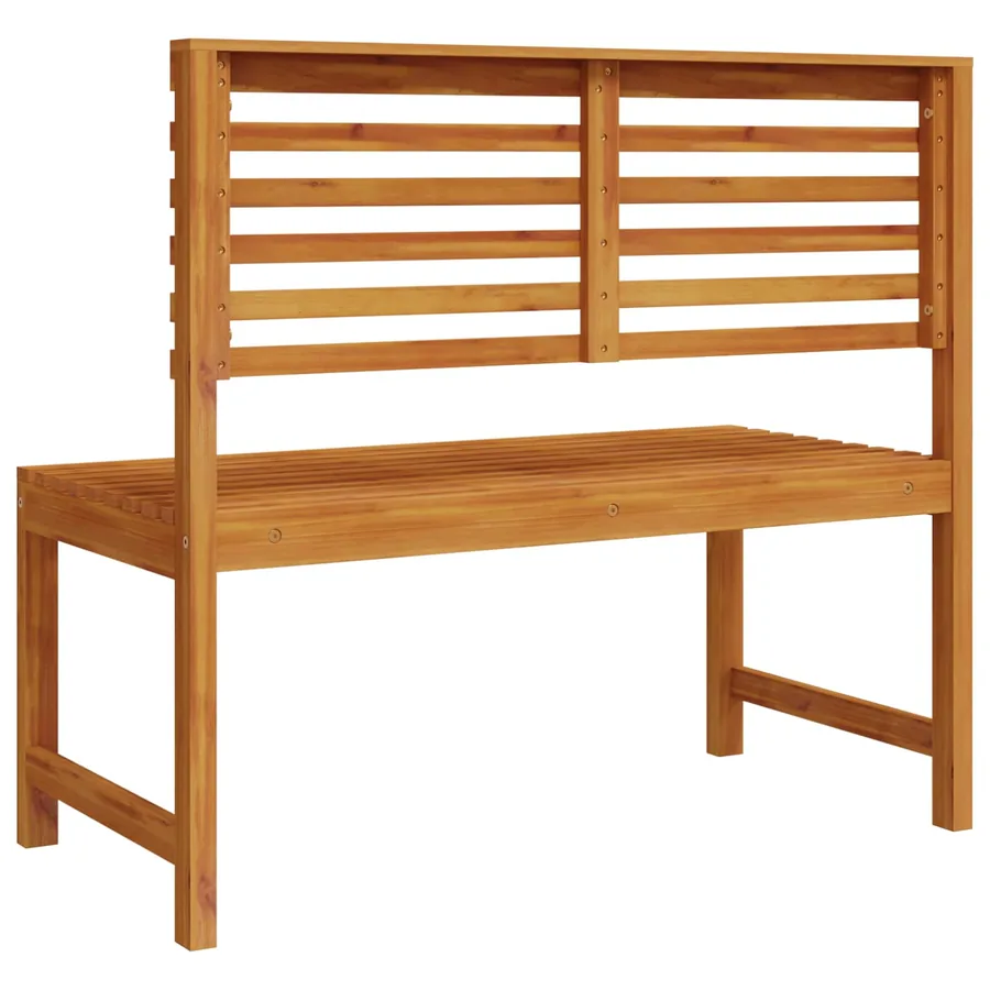 Chaise de jardin Marron 100 x 50 x 91cm Bois d'acacia massif - 4