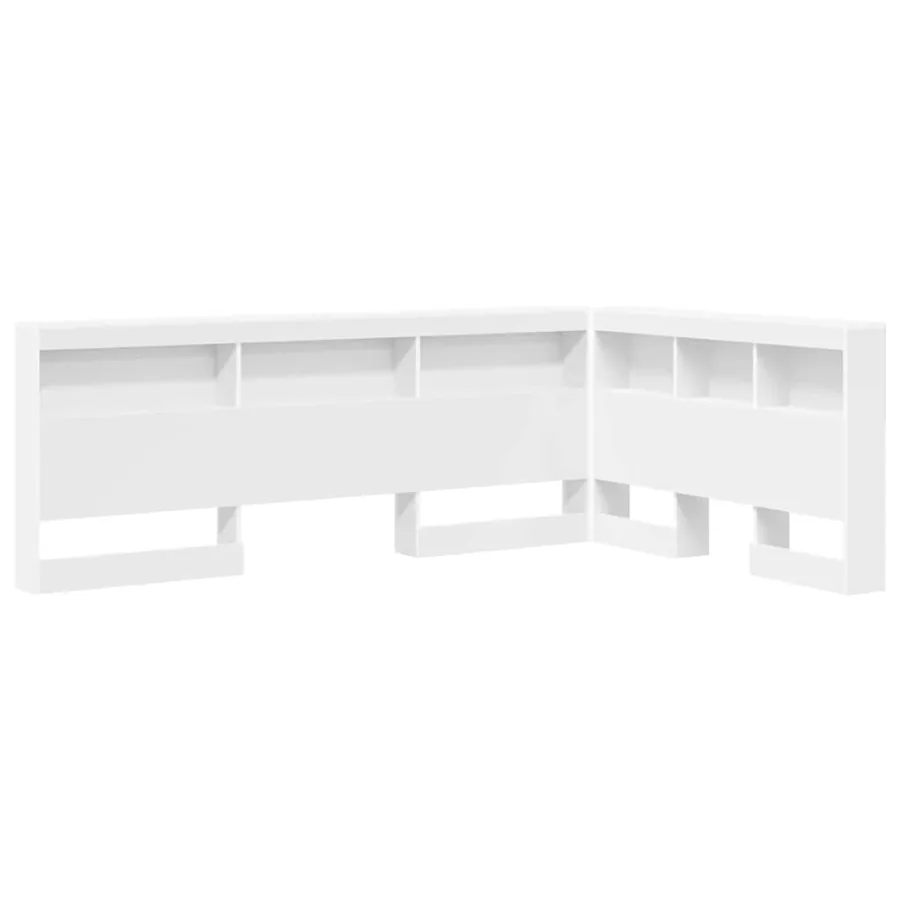 Tête de lit de rangement Blanc 207,5 x 137,5 x 76,5 cm - 2