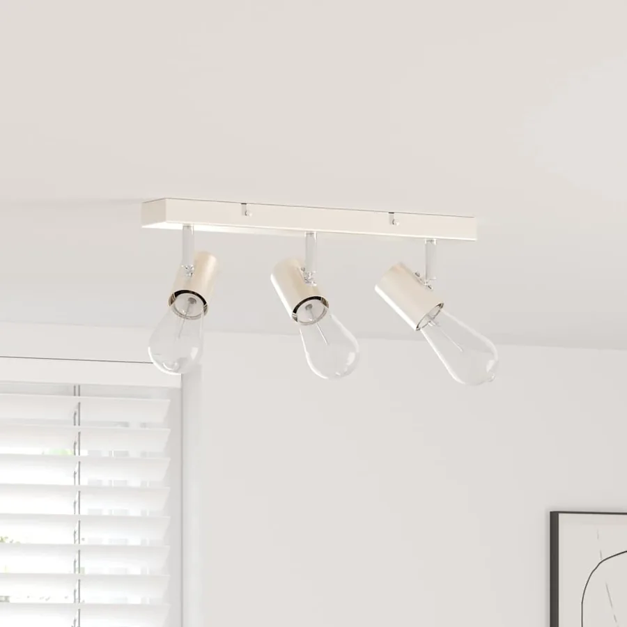 Spot de plafond Nickel 38 x 6,5 x 11,5 cm Métal