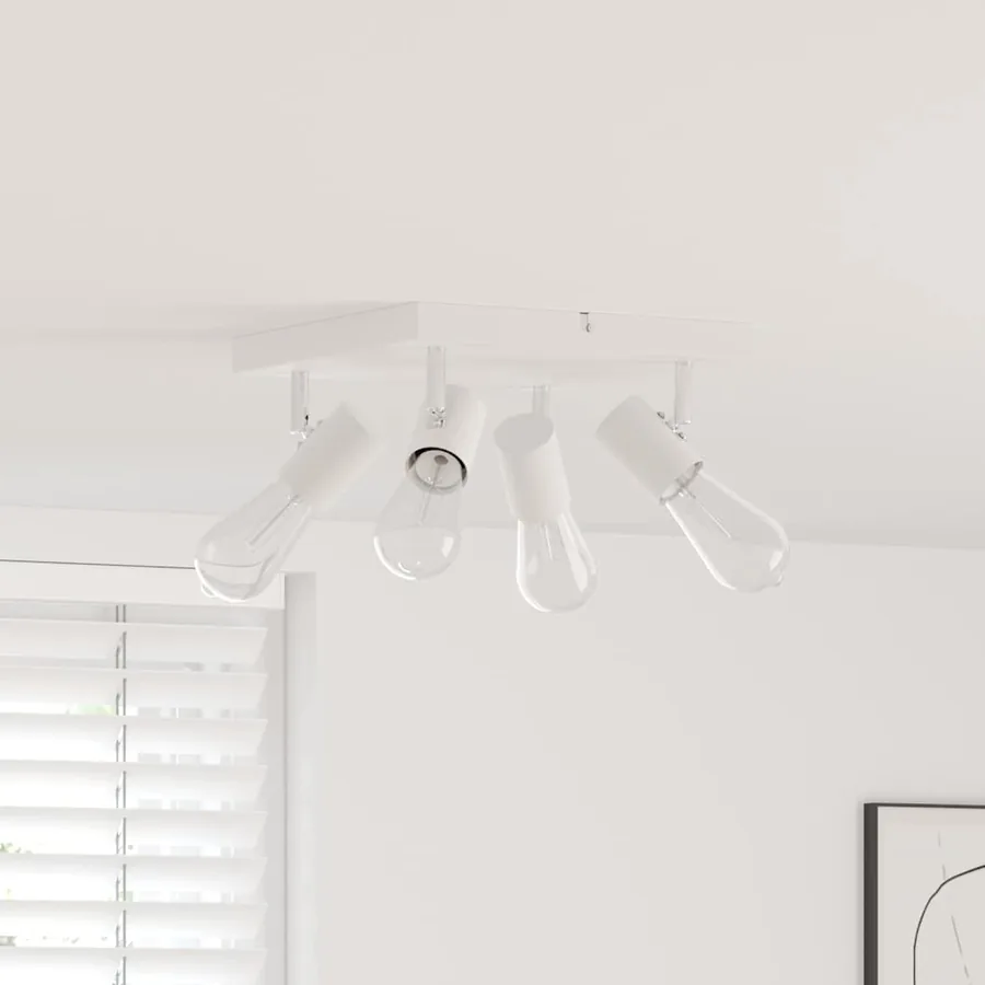Spot de plafond Blanc 26,5 x 26 x 11,5 cm Métal