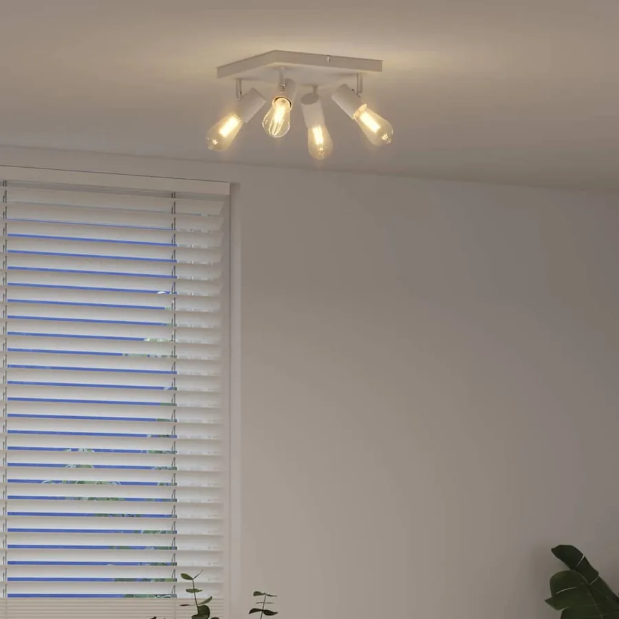 Spot de plafond Blanc 26,5 x 26 x 11,5 cm Métal - 4