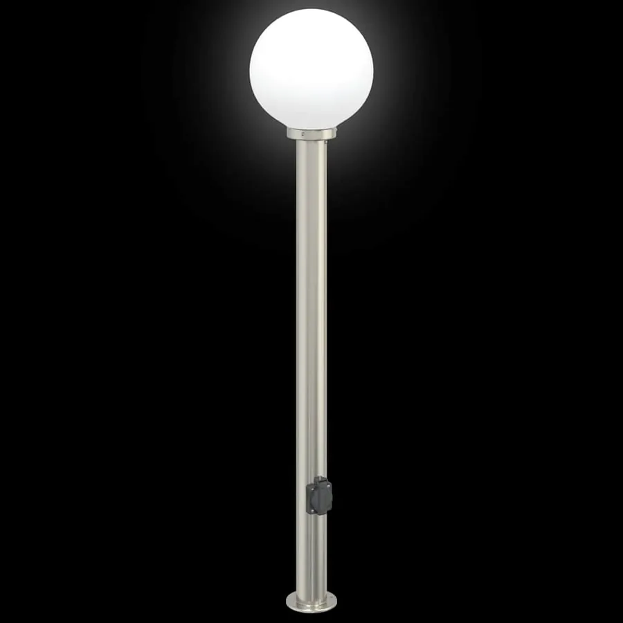 Borne lumineuse avec sortie 120 cm en acier inoxydable IP44 - 6