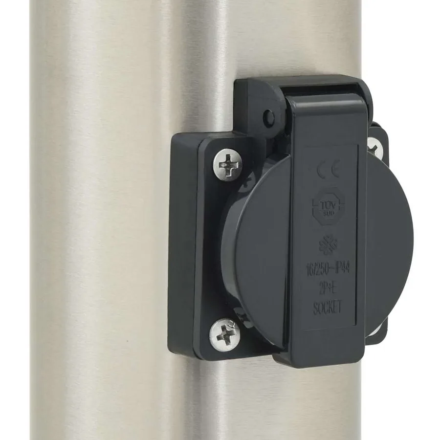 Borne lumineuse avec sortie 120 cm en acier inoxydable IP44 - 8