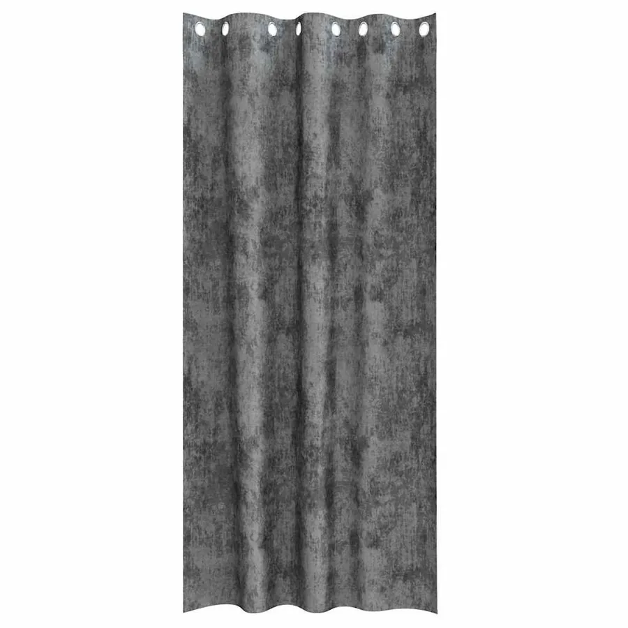 Rideaux en velours 2 pcs Gris 260 x 140 cm Velours - 4