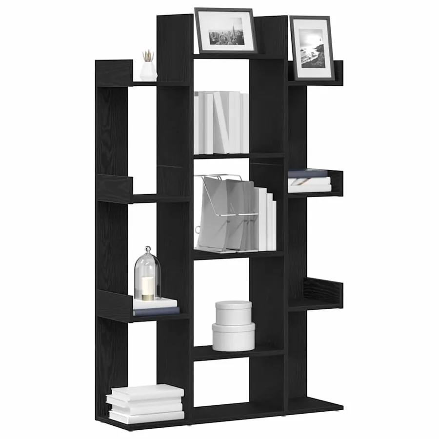 Bibliothèque Chêne noir 86 x 25,5 x 140 cm Bois d'ingénierie - 3