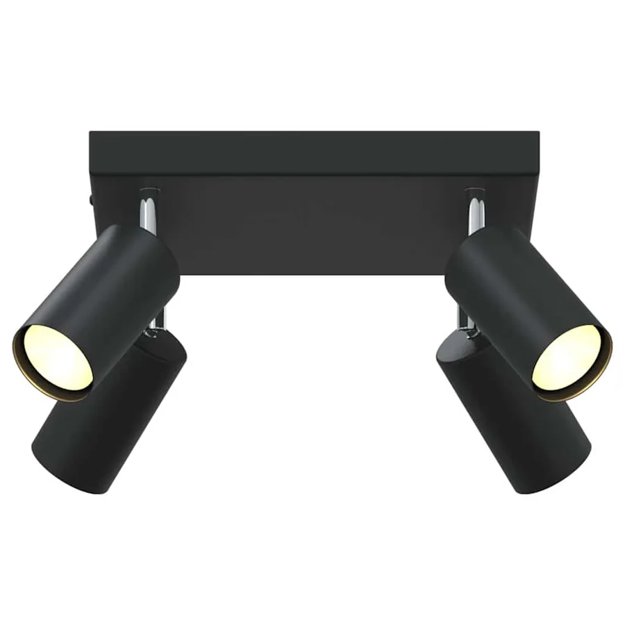 Spot de plafond avec des projecteurs Noir 26 x 26 x 16 cm Métal - 11