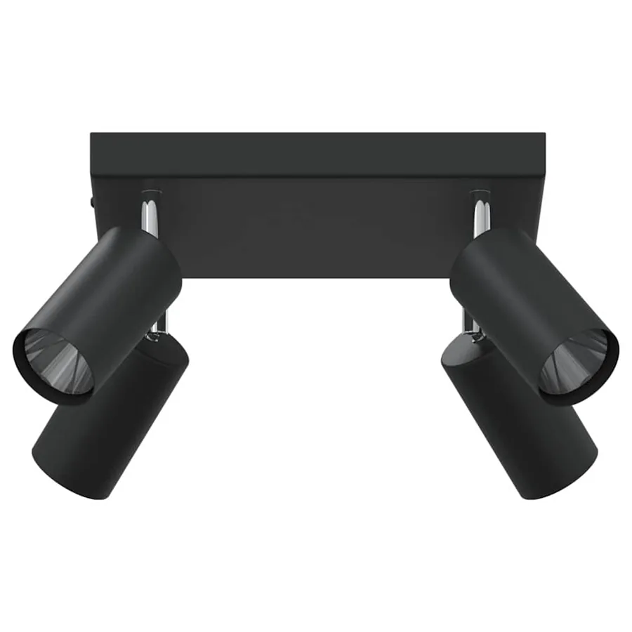 Spot de plafond avec des projecteurs Noir 26 x 26 x 16 cm Métal - 3
