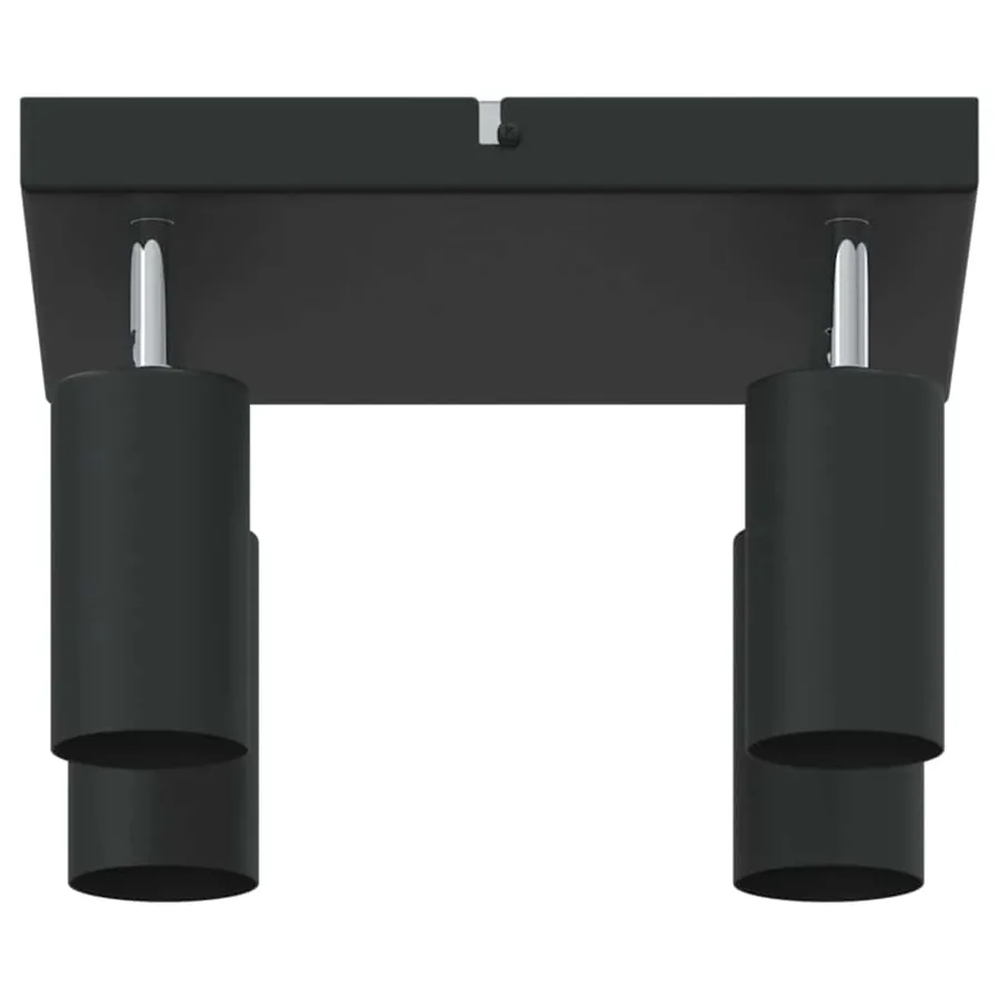 Spot de plafond avec des projecteurs Noir 26 x 26 x 16 cm Métal - 6