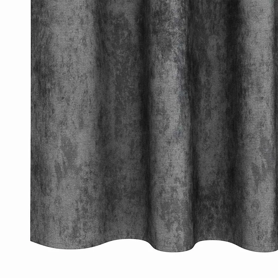 Rideaux en velours 2 pcs Gris 140 x 140 cm Velours - 6